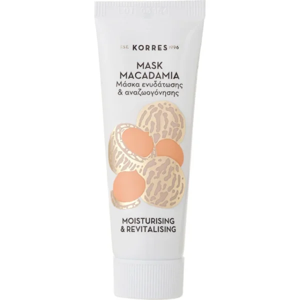 H μάσκα προσώπου KORRES Mask Macadamia Moisturising & Revitalising 18ml με mousse υφή για ενισχυμένη ενυδάτωση και αναζωογόνηση. Χρήση: Απλώστε σε καθαρό και στεγνό δέρμα αποφεύγοντας την περιοχή των ματιών. Αφήστε για 10 -15 λεπτά Ξεπλύνετε με άφθονο νερό το πρωί.