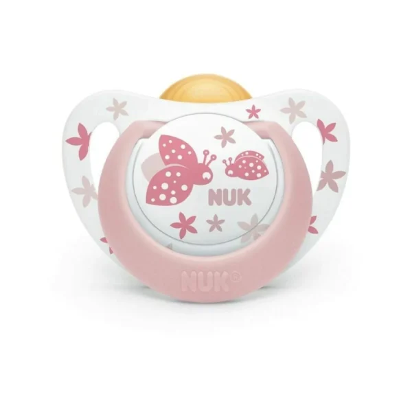NUK GENIUS ΠΙΠΙΛΑ LATEX ΡΟΖ ΜΕ ΚΡΙΚΟ 6-18M, 1ΤΜΧ