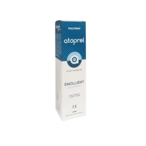 Frezyderm Atoprel Emollient Classic Μαλακτική Κρέμα Προσώπου & Σώματος για Ατοπικά Δέρματα & Ανακούφιση του Εκζέματος 200ml Atopic Skin Relief. Μαλακτική κρέμα για την ανακούφιση του εκζέματος και των συμπτωμάτων της ατοπικής δερματίτιδας. Συμβάλλει στην μείωση της τάσης ξεσμού (ξυσίματος) που μηχανικά επιδεινώνει και επιβαρύνη την ξηρή επιδερμίδα. Αναλίπανση. Ενυδάτωση. Ενδυνάμωση δερματικού φραγμού. Προστασία. Φόρμουλα 2πλής καινοτομίας: Ορθά επιλεγμένο λειτουργικό λιπιδικό περιεχόμενο (25% F.L.C.-Functional Lipidic Content) για την ανακούφιση και τη βελτίωση του ξηρού δέρματος με εκζεματοειδείς εξεργασίες. Μη πτητικό περιεχόμενο 35% για τη μηχανική υποκατάσταση του διαταραγμένου επιδερμικού φραγμού. Κατάλληλη για: βρέφη, παιδιά και ενήλικες. πρόσωπο και σώμα. Ειδική προστασία με αεροστεγή συσκευασία καθ'όλη τη διάρκεια της χρήσης.