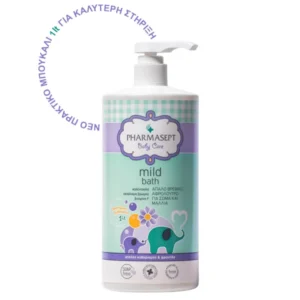 Pharmasept Tol Velvet Baby Mild Bath Βρεφικό Αφρόλουτρο για Σώµα & Μαλλιά Απαλό βρεφικό αφρόλουτρο, χωρίς αλκάλια και σαπούνι, που καθαρίζει απαλά σώµα και µαλλιά. Εµπλουτισµένο µε φυτικά εκχυλίσµατα, ενυδατικούς παράγοντες & βιταµίνες, που παρέχουν προστατευτική δράση από ερεθισµούς & ξηρότητα, χαρίζοντας µοναδική απαλότητα και περιποίηση στην ευαίσθητη βρεφική επιδερµίδα. Με pH συµβατό µε την επιδερµίδα και ευχάριστο άρωµα αποτελεί την ιδανική επιλογή για την καθηµερινή φροντίδα του µωρού. Φυσικός καθαρισµός & ενυδατική δράση Οι ήπιοι καθαριστικοί παράγοντες προσφέρουν προστατευτική δράση στην υδρολιπιδική στοιβάδα της επιδερµίδας του µωρού, χωρίς να ερεθίζουν. Η Προβιταµίνη Β5 και η Βιταµίνη F, πλούσια σε Ω3-Ω6 λιπαρά οξέα, παρέχουν ενυδατική δράση, συµβάλλοντας στη µείωση της διαδερµικής απώλειας υγρασίας, ενώ ταυτόχρονα χαρίζουν απαλότητα στο τριχωτό της κεφαλής. Ήπια καταπραϋντική & αντισηπτική δράση Τα εκχυλίσµατα Βρώµης και Καλέντουλας, σε συνδυασµό µε την ήπια αντισηπτική δράση της φυσικής Βιζαβολόλης, προσφέρουν στην επιδερµίδα µια απαλή προστατευτική και καταπραϋντική δράση, χαρίζοντάς της βελούδινη απαλότητα. Απαλαγμένο από: SOAP • SLES/SLS • COLORANTS ΔΕΡΜΑΤΟΛΟΓΙΚΑ ΕΛΕΓΜΕΝΟ