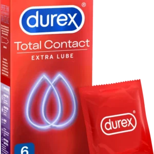 Τα προφυλακτικά Durex Total Contact με έξτρα λιπαντικό είναι λεπτά με επιπλέον λίπανση για καλύτερη αίσθηση. Εάν δεν σας τρελαίνει η ιδέα των παχύτερων προφυλακτικών, δοκιμάστε τα και θα βιώσετε κάτι πολύ διαφορετικό.