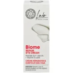 Natura Siberica Biome Επανορθωτική Κρέμα Ματιών 10ml Βάση BIOME: Μοναδικά ενεργά μεταβιοτικά (postbiotic), ζυμωμένα εκχυλίσματα βόρειου βατόμουρου και άγριου σμέουρου βοηθούν στη στήριξη του μικροβιώματος του δέρματός σας. Αυξάνουν την αντίσταση της επιδερμίδας στις επιδράσεις του αστικού τρόπου ζωής, ενισχύουν τη λάμψη και την αναγέννηση του δέρματος, το διατηρούν υγιές και βοηθούν στη διατήρηση της φυσικής νεανικής σας εμφάνισης. Απαραίτητος βοηθός για εκείνους των οποίων ο τρόπος ζωής προϋποθέτει συχνή κόπωση και έλλειψη ύπνου. Επαναφέρει τον τόνο και την ελαστικότητα του δέρματος γύρω από τα μάτια, αναζωογονεί, ανακουφίζει από το πρήξιμο και τους μαύρους κύκλους. Περιέχει Πεπτίδιο SYN-AKE που λειαίνει το δέρμα και καταπολεμά τις γραμμές έκφρασης και Βιταμίνη Ε για επανόρθωση. Οδηγίες χρήσης: Εφαρμόστε μια μικρή ποσότητα το πρωί και το βράδυ σε καθαρό στεγνό πρόσωπο. Συνεχίστε με κρέμα προσώπου Biome.