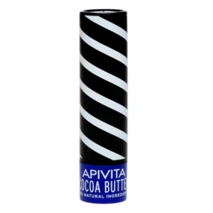 'Εντονη ενυδατική φροντίδα χειλιών APIVITA Lip Care Cocoa Butter SPF20 ιδανική για την διάρκεια του καλοκαιριού και για σπορ. Ενυδατώνει σε βάθος και διατηρεί την ελαστικότητα στα χείλη καθώς απορροφάται γρήγορα χωρίς να αφήνει ίχνη λιπαρότητας χάρη στο βούτυρο κακάο. Καταπραΰνει τα χείλη με βισαβολόλη. Ο δείκτης SPF 20 προστατεύει από την UV ηλιακή ακτινοβολία. Mαλακώνει τα χείλη με ελαιόλαδο, το μελισσοκέρι, το βούτυρο κακάο, το βούτυρο καριτέ,το καστορέλαιο και οι εστέρες jojoba. Με ουδέτερη γεύση και βουτυρένια απαλή υφή. Οδηγίες Χρήσης: Απλώστε ικανοποιητική ποσότητα στα χείλη, όσο συχνά χρειάζεται. Δραστικά Συστατικά: Με 90% συστατικά φυσικής προέλευσης Βούτυρο Κακάο Εκχύλισμα μελιού A-bisabolol Βιολογικό μελισσοκέρι Κερί Carnauba Κερί ηλίανθου Βιολογικό ελαιόλαδο Βιολογικό καστορέλαιο Αβοκάντο Εστέρες Jojoba Βιολογικό Αιθέριο έλαιο γερανιού