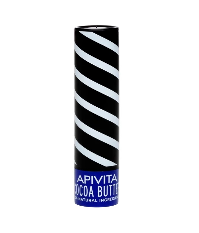 'Εντονη ενυδατική φροντίδα χειλιών APIVITA Lip Care Cocoa Butter SPF20 ιδανική για την διάρκεια του καλοκαιριού και για σπορ. Ενυδατώνει σε βάθος και διατηρεί την ελαστικότητα στα χείλη καθώς απορροφάται γρήγορα χωρίς να αφήνει ίχνη λιπαρότητας χάρη στο βούτυρο κακάο. Καταπραΰνει τα χείλη με βισαβολόλη. Ο δείκτης SPF 20 προστατεύει από την UV ηλιακή ακτινοβολία. Mαλακώνει τα χείλη με ελαιόλαδο, το μελισσοκέρι, το βούτυρο κακάο, το βούτυρο καριτέ,το καστορέλαιο και οι εστέρες jojoba. Με ουδέτερη γεύση και βουτυρένια απαλή υφή. Οδηγίες Χρήσης: Απλώστε ικανοποιητική ποσότητα στα χείλη, όσο συχνά χρειάζεται. Δραστικά Συστατικά: Με 90% συστατικά φυσικής προέλευσης Βούτυρο Κακάο Εκχύλισμα μελιού A-bisabolol Βιολογικό μελισσοκέρι Κερί Carnauba Κερί ηλίανθου Βιολογικό ελαιόλαδο Βιολογικό καστορέλαιο Αβοκάντο Εστέρες Jojoba Βιολογικό Αιθέριο έλαιο γερανιού