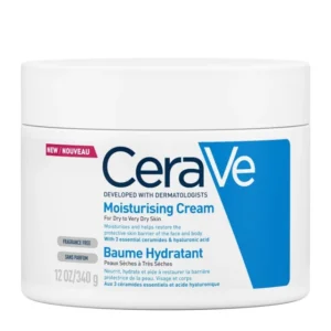 H CeraVe Moisturising Cream ενυδατώνει και βοηθά στην αποκατάσταση του επιδερμιδικού φραγμού στο πρόσωπο και στο σώμα. Με 3 απαραίτητα ceramides και υαλουρονικό οξύ.