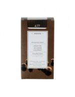 Κορρές μόνιμη βαφή μαλλιών Argan Oil Advanced Colorant με τεχνολογία pigment-lock που κλειδώνει το χρώμα.      Η μόνιμη βαφή Argan Oil Advanced Colorant προσφέρει 100% κάλυψη λευκών και γκρίζων μαλλιών, μεγάλη διάρκεια και λαμπερό χρώμα, ενώ ταυτόχρονα περιποιείται εντατικά και προστατεύει την τρίχα από τη φθορά.      Σχεδιασμένη με τεχνολογία pigment-lock που κλειδώνει το χρώμα μέσα στην τρίχα χωρίς τη χρήση αμμωνίας. Ένας μηχανισμός ελεγχόμενης οξείδωσης, επιτρέπει στις μικρο-χρωστικές να εισέλθουν με ευκολία στην τρίχα λόγω πολύ μικρού μεγέθους. Στο εσωτερικό της, μετατρέπονται σε μεγάλα μόρια χρωστικών, τα οποία εγκλωβίζονται, προσφέροντας έντονο χρώμα που δε ξεθωριάζει. 