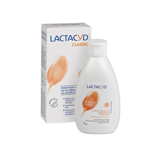 Το Lactacyd Intimate Washing Lotion παρέχει στον κόλπο την προστασία που χρειάζεται σε καθημερινή βάση. Εμπλουτισμένο με βιολογικό L-γαλακτικό οξύ και ένα μείγμα συστατικών με ιδιότητες αναπλήρωσης, παρέχει αίσθημα φρεσκάδας και θρέψης, βοηθώντας σας να αισθάνεστε άνετα καθ’ όλη τη διάρκεια της ημέρας, κάθε μέρα. Συνιστώμενη χρήση:Μπορεί να χρησιμοποιείται κατά τη διάρκεια του ντους ή του μπάνιου ως υγρό σαπούνι για τον καθαρισμό του εξωτερικού βλεννογόνου. Δημιουργείστε αφρό και εν συνεχεία ξεπλύνετε επιμελώς με τρεχούμενο νερό. Μπορεί να χρησιμοποιείται καθημερινά.