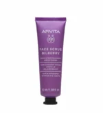 APIVITA Face Scrub with Bilberry (Brightening) 50ml ΚΥΡΙΑ ΧΑΡΑΚΤΗΡΙΣΤΙΚΑ & ΟΦΕΛΗ APIVITA • Καθαρίζει απαλά αλλά και σε βάθος την επιδερμίδα, χωρίς να την αφυδατώνει και να την ερεθίζει • Προσφέρει αντιοξειδωτική προστασία, προφυλάσσοντας την επιδερμίδα από τις περιβαλλοντικές επιθέσεις και την πρόωρη γήρανση ΚΑΤΑΛΛΗΛΗ για όλους τους τύπους επιδερμίδας ΙΔΑΝΙΚH για κανονικές, ξηρές και ευαίσθητες επιδερμίδες Αποκλειστική καινοτομία: Η APIVITA αντικαθιστά το νερό στη σειρά face masks & scrubs με έγχυμα από πράσινο τσάι ενισχύοντας ακόμη περισσότερο την αντιοξειδωτική της δράση. Δεν περιέχονται χημικά συστατικά που έχουν κατηγορηθεί για αρνητικές επιδράσεις στην υγεία ή το περιβάλλον. Χωρίς: Parabens, Silicones, Mineral oil, Ethanolamines, Phthalates, PCM, NM ΧΡΗΣΗ Απλώνετε ένα πλούσιο στρώμα σε καθαρή επιδερμίδα, αποφεύγοντας την περιοχή των ματιών, και αφήστε τη να δράσει για 10 λεπτά. Στη συνέχεια, αφαιρέστε τη μάσκα με νωπό βαμβάκι και ξεπλύνετε με άφθονο νερό. Χρησιμοποιήστε τη 1-2 φορές την εβδομάδα. Μόνο για εξωτερική χρήση.