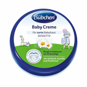 Χάρη στην πλούσια σύνθεσή της με οξείδιο του ψευδαργύρου, χαμομήλι και πανθενόλη, η κρέμα Bübchen για την αλλαγή πάνας προστατεύει το ευαίσθητο δέρμα του μωρού σας από κοκκινίλες και ερεθισμούς.