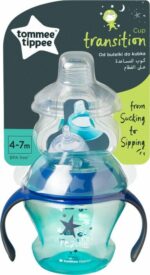 tommee-tippee-150ml-4m-pothraki (1) Τα κύπελλα Tommee tippee είναι ειδικά σχεδιασμένα για μωρά, βοηθώντας στην ομαλή μετάβαση από τον μητρικό θηλασμό ή τη σίτιση με μπιμπερό στη χρήση του κύπελλου.